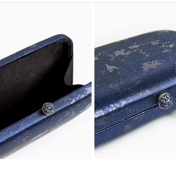 Marbled metallic clutch purse bag wedding formal party - Picture 2 of 2